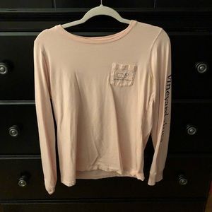 Pink Vineyard Vines shirt